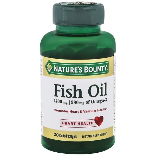 Витамины Рыбий жир Омега 3 Нэйчес Баунти Nature's Bounty Fish Oil 1400 mg, 30 шт