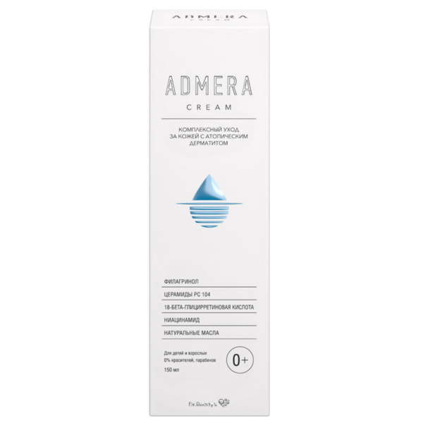 Купить Admera крем для ухода за кожей при атопическом дерматите, для взрослых и детей 0+, 150 мл фото 