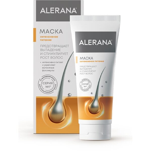 Alerana Маска для волос интенсивное питание, маска для для интенсивного питания и восстановления волос, маска Алерана для стимуляции роста волос, 150 мл