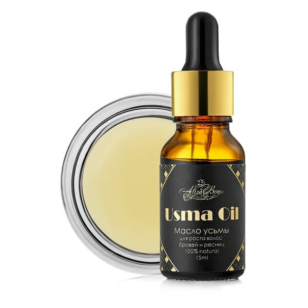 Масло усьмы Usma Oil для стимуляции роста волос, ресниц и бровей, 15 мл