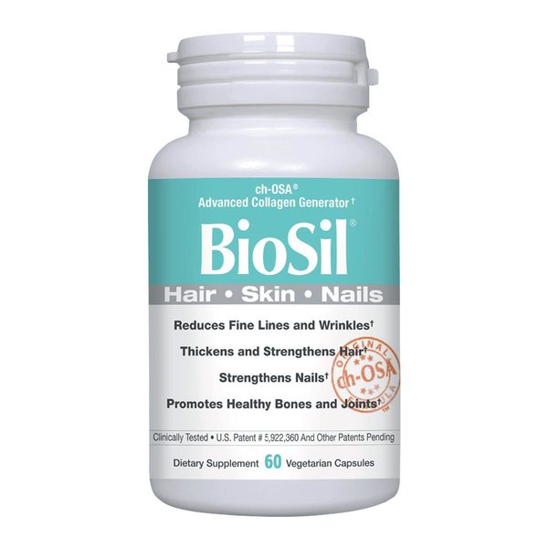 Купить BioSil Натуральный генератор собственного коллагена с кремнием для молодости и здоровья, 60 капсул фото 2