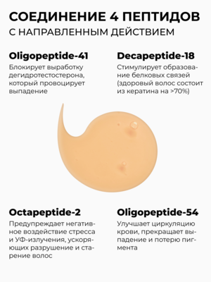 Cosmokey / Космокей Шампунь с пептидами для стимуляции роста волос, 250 мл 5 Купить Cosmokey / Космокей Шампунь с пептидами для стимуляции роста волос, 250 мл фото 5