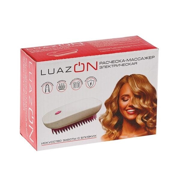 Купить Электрическая массажёр-расчёска для головы LuazON LEM-12 фото 3