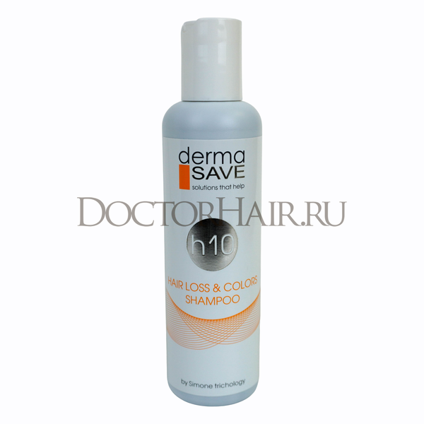Купить Шампунь h10 DermaSave для слабых или окрашенных, склонных к выпадению волос, 200 мл фото 