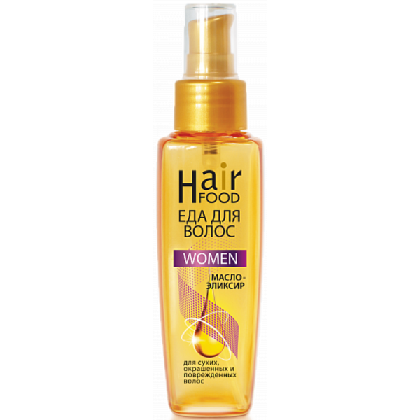 Масло для волос HairFood для восстановления, сухих окрашенных и поврежденных волос, масло для мягкости, блеска и шелковистости окрашенных волос, 100 мл