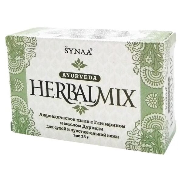 Купить Мыло HerbalMix с глицерином и маслом Дурвади Aasha 75г фото 