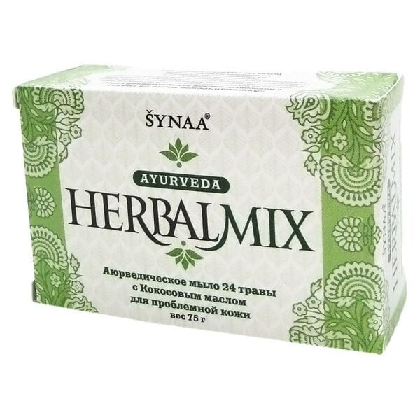 Мыло HerbalMix травы с кокосовым маслом Aasha 75г