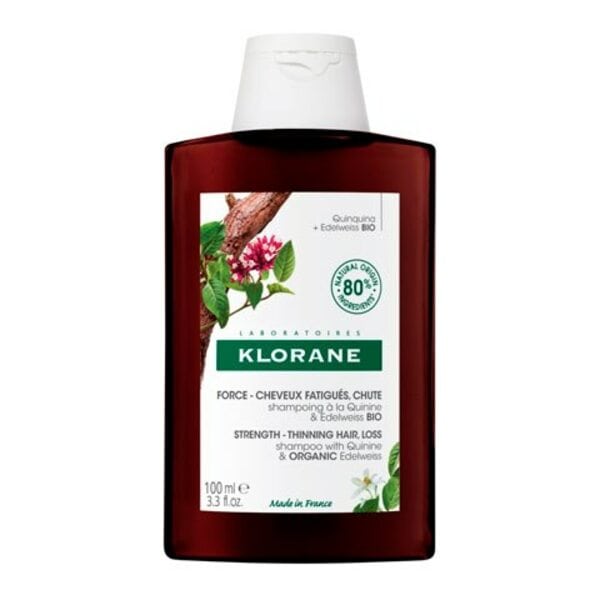 Купить KLORANE шампунь с экстрактом Хинина и органическим экстрактом Эдельвейса, 100 мл  фото 