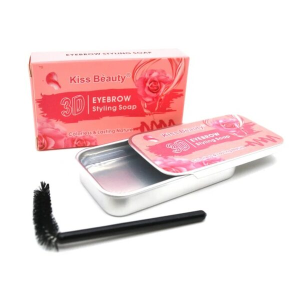 Купить Мыло для укладки бровей с экстрактом Розы Kiss Beauty 3D Brow Styling Soap, 10г фото 