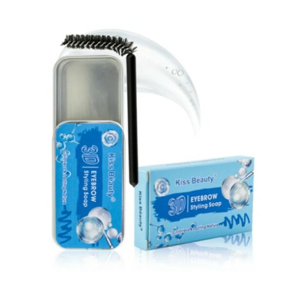 Купить Мыло для укладки бровей с Коллагеном Kiss Beauty 3D Brow Styling Soap, 10г фото 