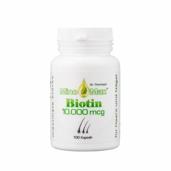 Миномакс Биотин (Minomax Biotin) витамин для волос и ногтей 100 капсул