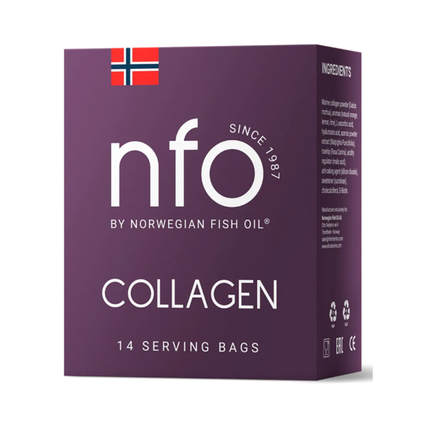 NFO Коллаген с витаминами C, D, Биотином и Гиалуроновой кислотой, 14 саше-пакетов
