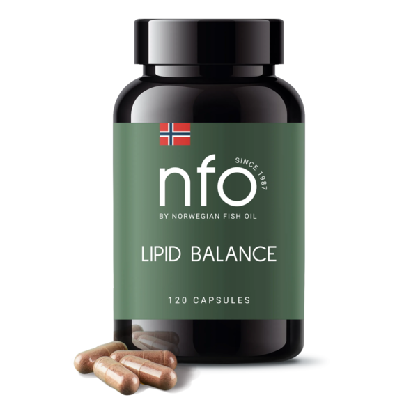 Витаминно-минеральный комплекс Norwegian Fish Oill NFO Lipid Balance Липид Баланс, витамины для сердечно-сосудистой системы Норвегиан Фиш Ойл, 120 капсул