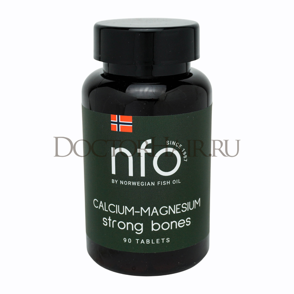 Витамины Кальций-Магний Norwegian Fish Oill NFO, витамины Calcium-Magnesium Норвегиан Фиш Ойл, 90 шт