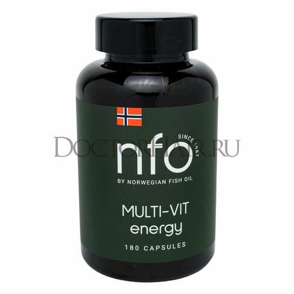 Витамины Мульти-Вит Norwegian Fish Oill  NFO, мультивитамины Норвегиан Фиш Ойл, 180 капсул