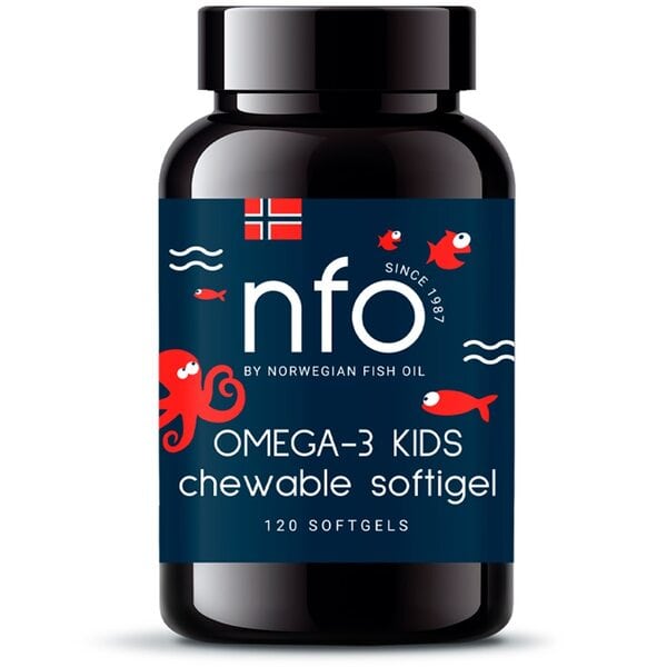 Витамины Norwegian Fish Oil NFO Омега-3 Жевательные капсулы с витамином D, витамины рыбий жир омега -3 Норвегиан Фиш Ойл800 мг, 120 капсул