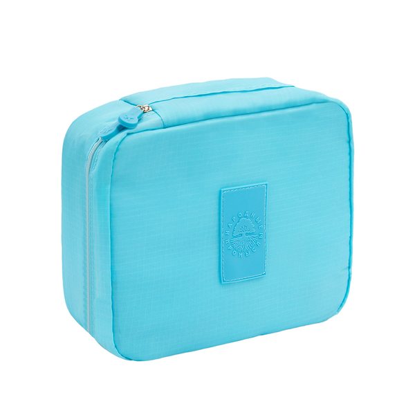 Сумка-несессер для косметических принадлежностей / Тревел-сумка для путешествий, голубая