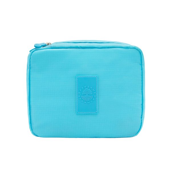 Купить Сумка-несессер для косметических принадлежностей / Тревел-сумка для путешествий, голубая фото 1