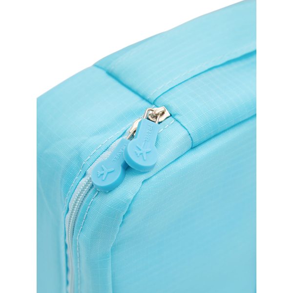 Купить Сумка-несессер для косметических принадлежностей / Тревел-сумка для путешествий, голубая фото 3