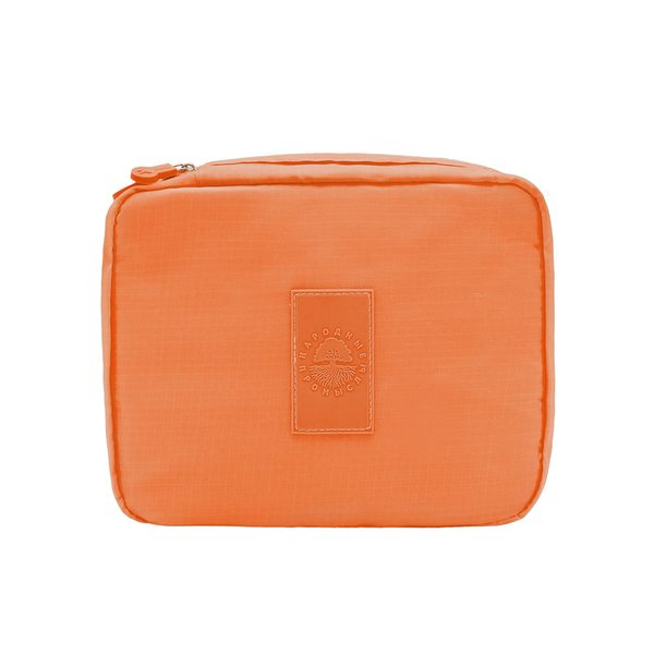 Купить Сумка-несессер для косметических принадлежностей / Тревел-сумка для путешествий, оранжевая фото 1