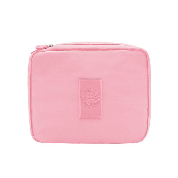 Купить Сумка-несессер для косметических принадлежностей / Тревел-сумка для путешествий, розовая фото 1