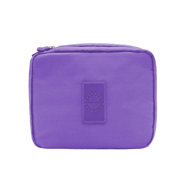 Купить Сумка-несессер для косметических принадлежностей / Тревел-сумка для путешествий, фиолетовая фото 1