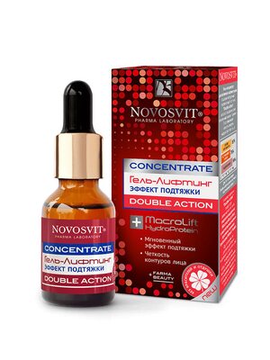 Novosvit Concentrate Double Action Гель-лифтинг эффект подтяжки, 25 мл