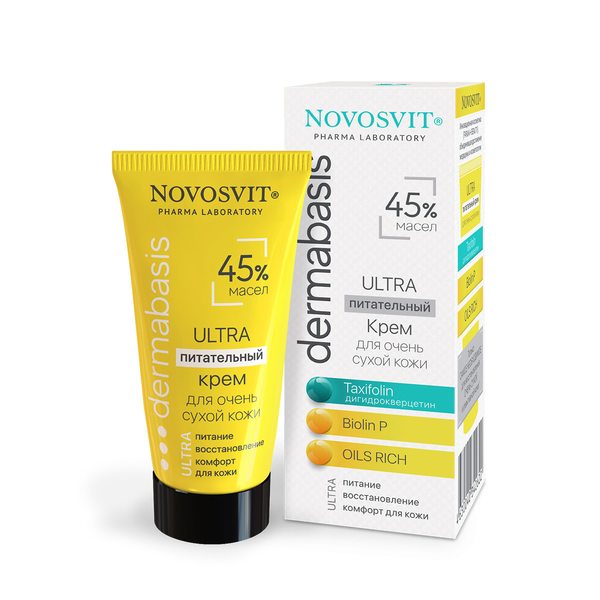 Купить Novosvit Ultra Питательный крем 45% масел для очень сухой кожи 50 мл фото 