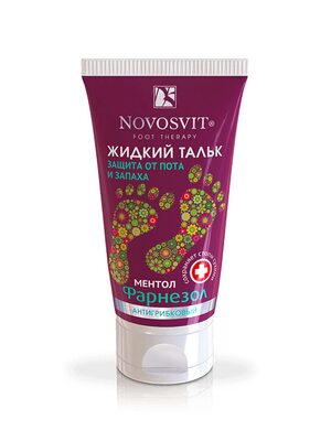 Novosvit Жидкий тальк "ФАРНЕЗОЛ Защита от пота и запаха "Антигрибковый", 50 мл