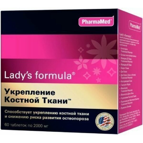 Леди-с формула для укрепления костной ткани Lady's Formula, 60 капсул