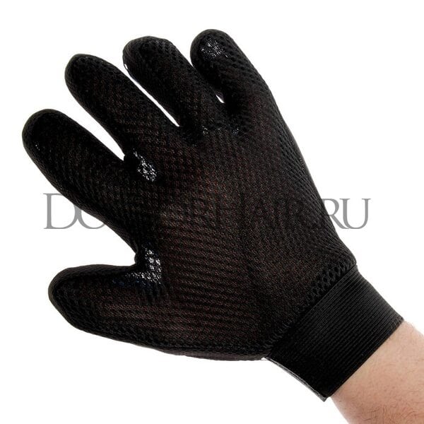 Купить Массажная рукавица на правую руку из неопрена с удлиненными зубчиками фото 1
