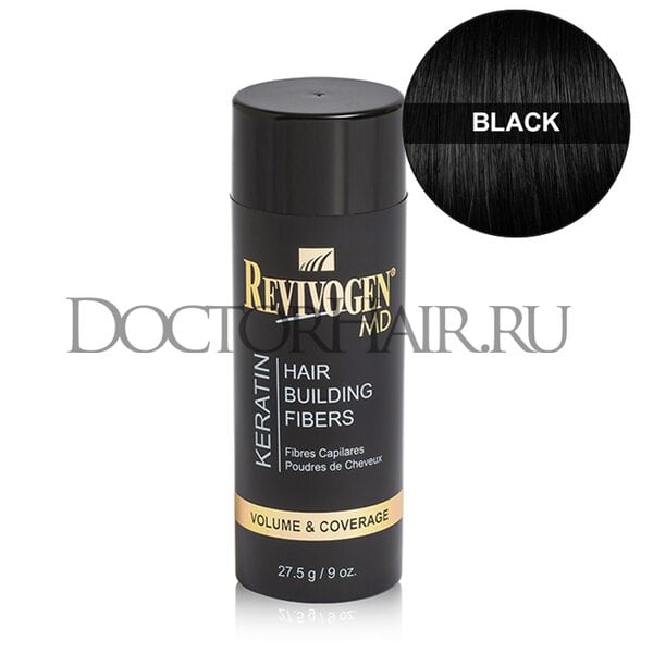 Купить Кератиновый загуститель волос Revivogen MD (черный) фото 