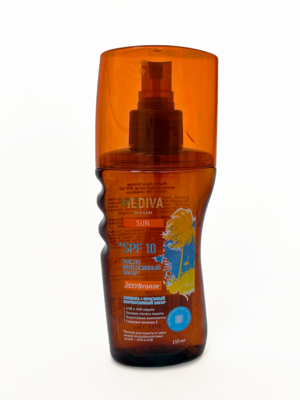 Mediva Sun Масло интенсивный загар SPF 10, базовая UVA UVB защита, 150 мл