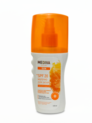 Mediva Sun Молочко для загара SPF 20 Средняя защита, подходит для чувствительной кожи, 150 мл