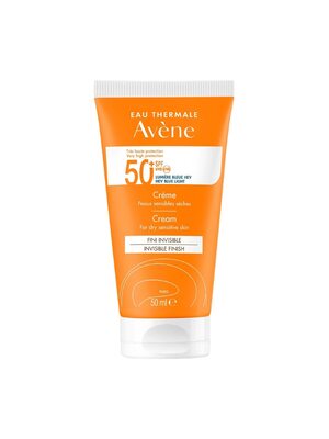 Avene Солнцезащитный крем SPF 50+ без отдушек для лица и шеи, ультраширокий спектр защиты, 50 мл
