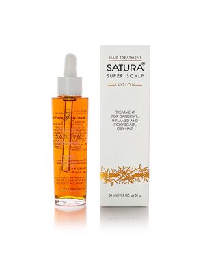 Лосьон Satura Super Scalp от жирной и сухой перхоти, себореи, себорейного дерматита, зуда и воспаления, Сатура Роста, 50 мл