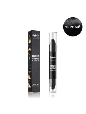 Sevich Root Cover-Up Stick / Карандаш-загуститель для волос со спонжем, маскирует седину и выпадение, 3,8 г, черный