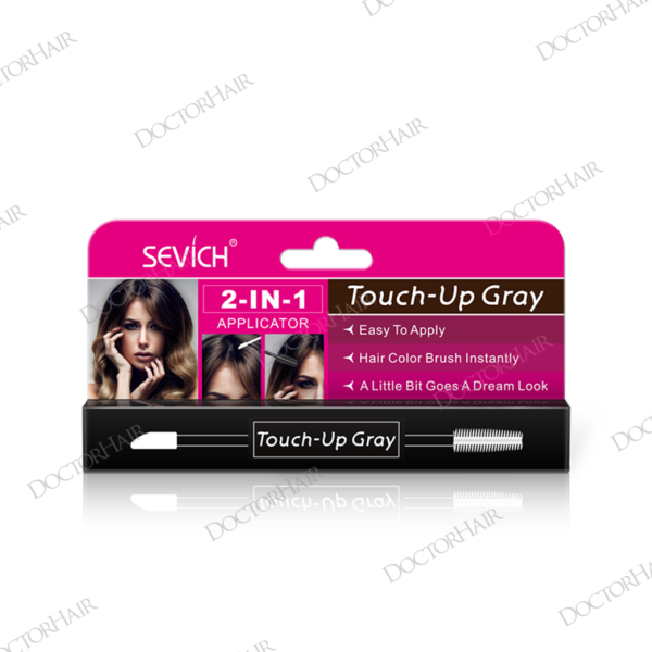 Купить Sevich Touch-Up Gray / Средство - камуфляж для волос, маскировка седины, 7 мл, темно-коричневый фото 