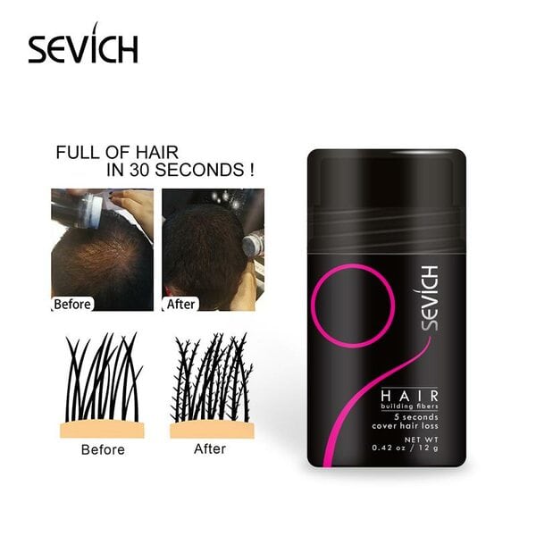 Купить Загуститель для волос Sevich (седой), 12 гр фото 2