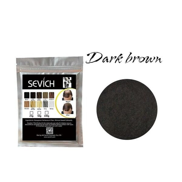 Купить Загуститель для волос темно-коричневый Sevich, 25 гр (рефил) фото 