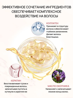 Sevich Капсулы-сыворотка для восстановления и питания волос с коллагеном и кератином, 15 шт 3 Купить Sevich Капсулы-сыворотка для восстановления и питания волос с коллагеном и кератином, 15 шт фото 3