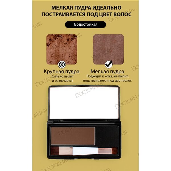 Купить Sevich Пудра маскирующая для волос и бровей (коричневый), 8 гр фото 7