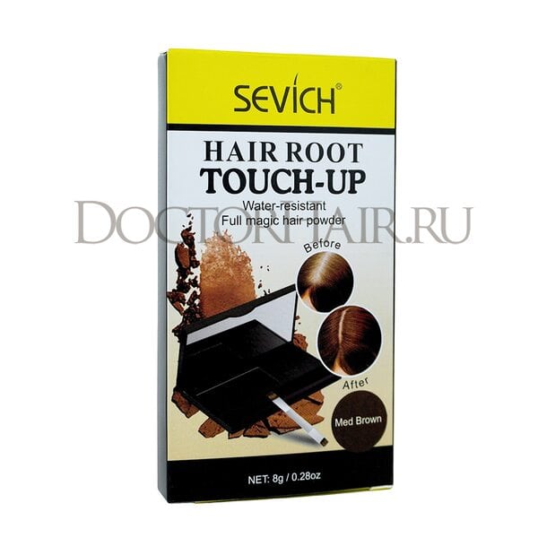 Купить Sevich Пудра маскирующая для волос и бровей (коричневый), 8 гр фото 14