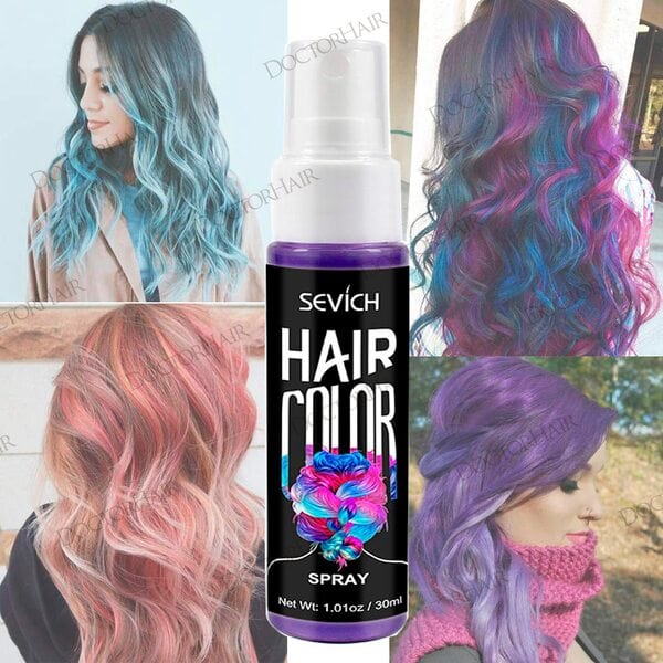 Купить Sevich Цветной спрей для временного окрашивания волос (фиолетовый), 30мл фото 3