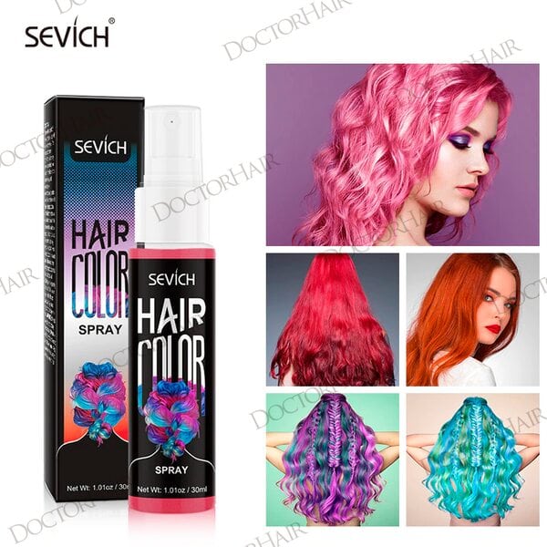 Купить Sevich Цветной спрей для временного окрашивания волос (серый), 30мл фото 4