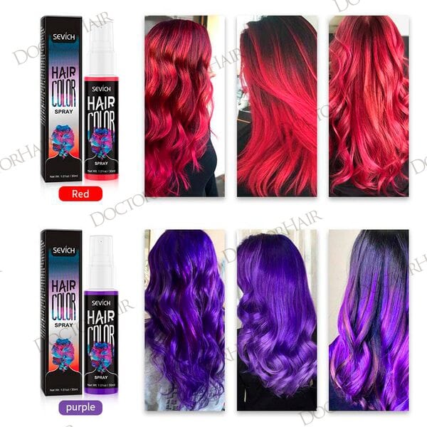 Купить Sevich Цветной спрей для временного окрашивания волос (фиолетовый), 30мл фото 6