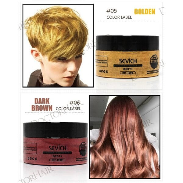 Купить Sevich Воск - временная краска для волос (коричневый), 120 гр фото 4