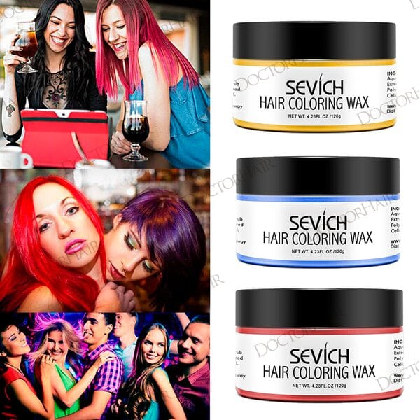 Купить Воск - временная краска для волос Sevich (красный), 120 гр фото 5
