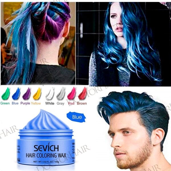 Купить Воск - временная краска для волос Sevich (синий), 120 гр фото 3