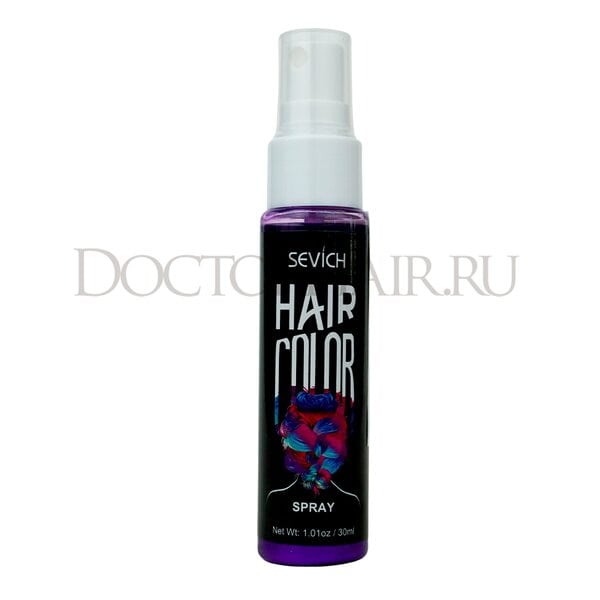 Купить Sevich Цветной спрей для временного окрашивания волос (фиолетовый), 30мл фото 10